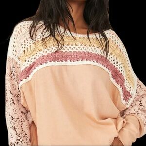 Free People High Hopes Long Sleeve Women's Top Sz XS